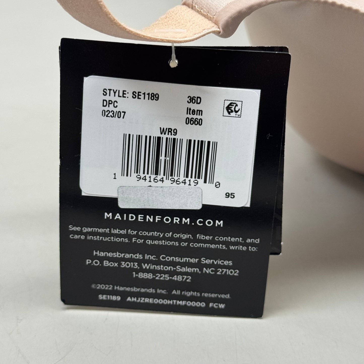 MAIDENFORM Women's One Fab Fit Everyday Bra Full Coverage Racerback Sz: 40D