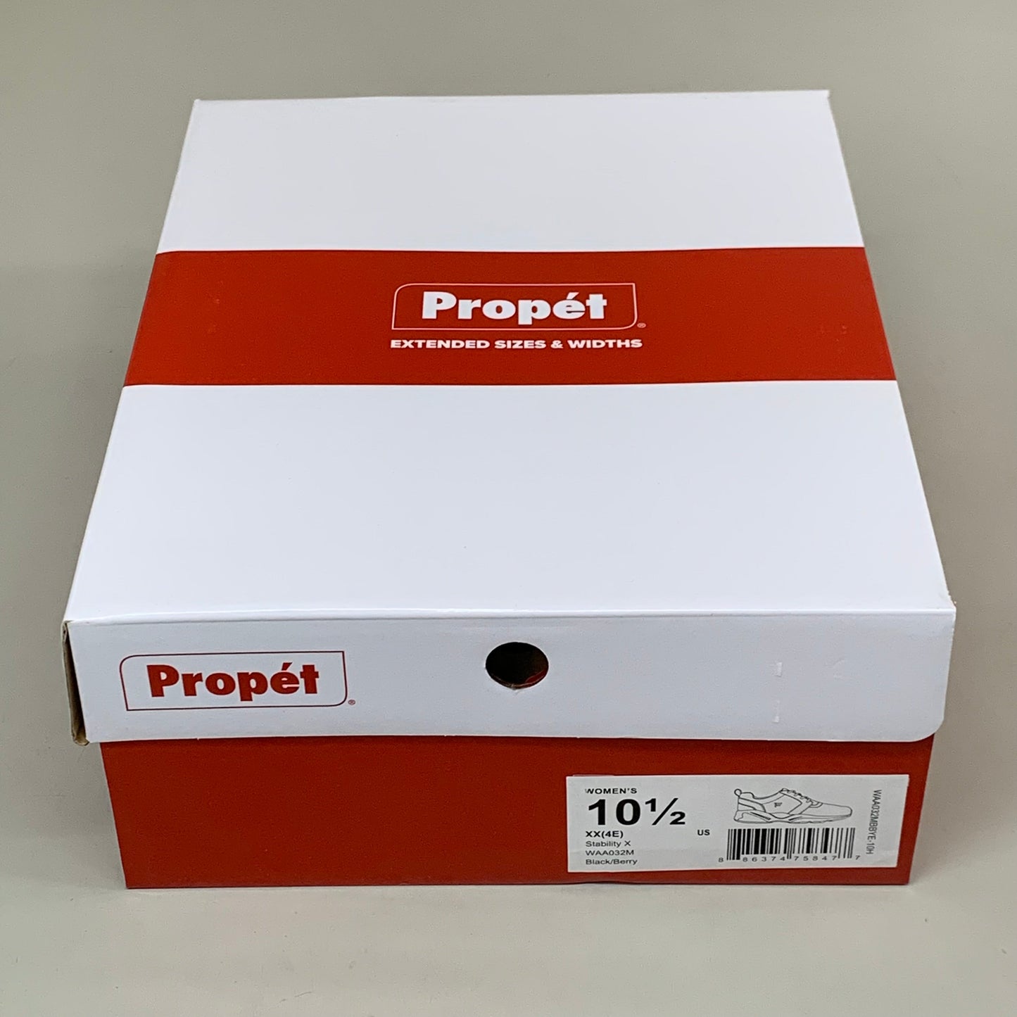 PROPET Stability X Lace Up Sneaker Shoes XX(4E) Women's SZ 10.5 Black/Berry WAA032MBBYE-10H
