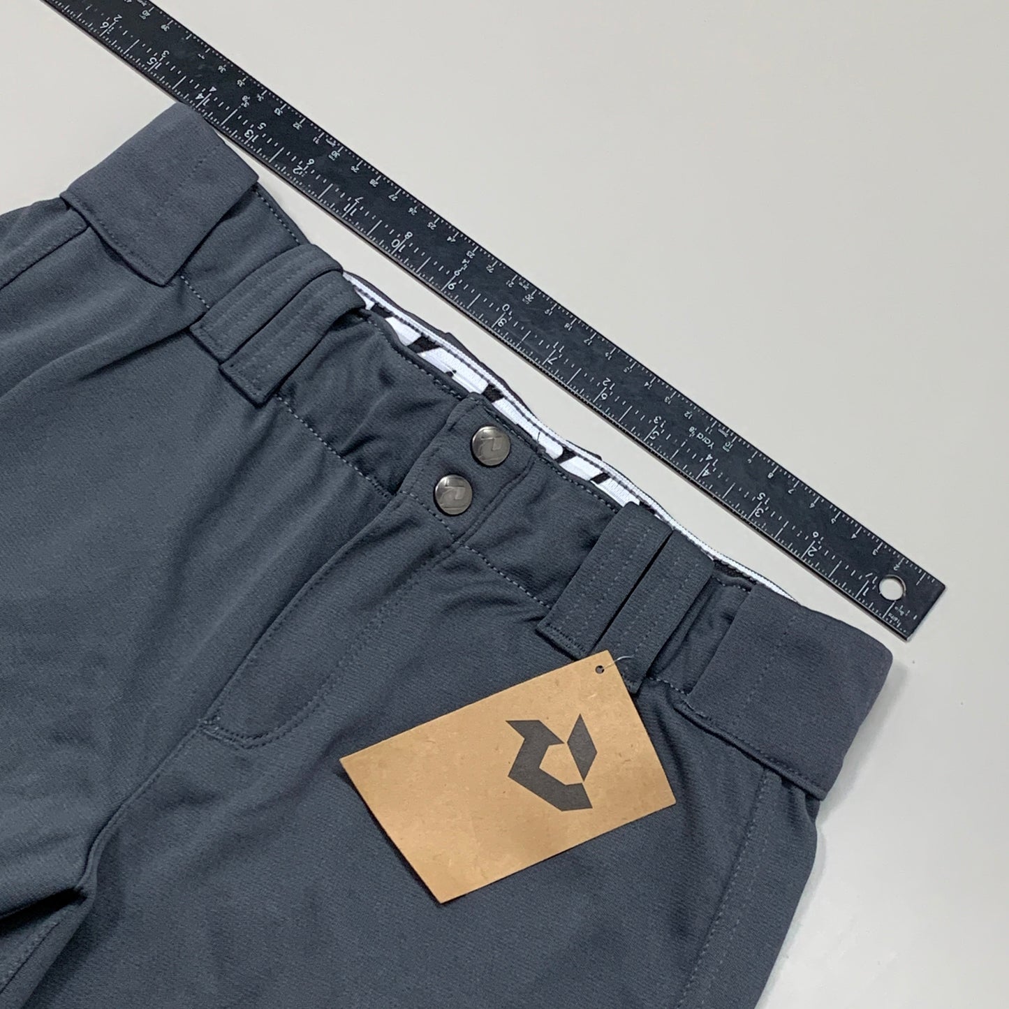 DEMARINI Fierce Fastpitch Belted Softball Pant Women's Sz L Grey WTD4040CHGL