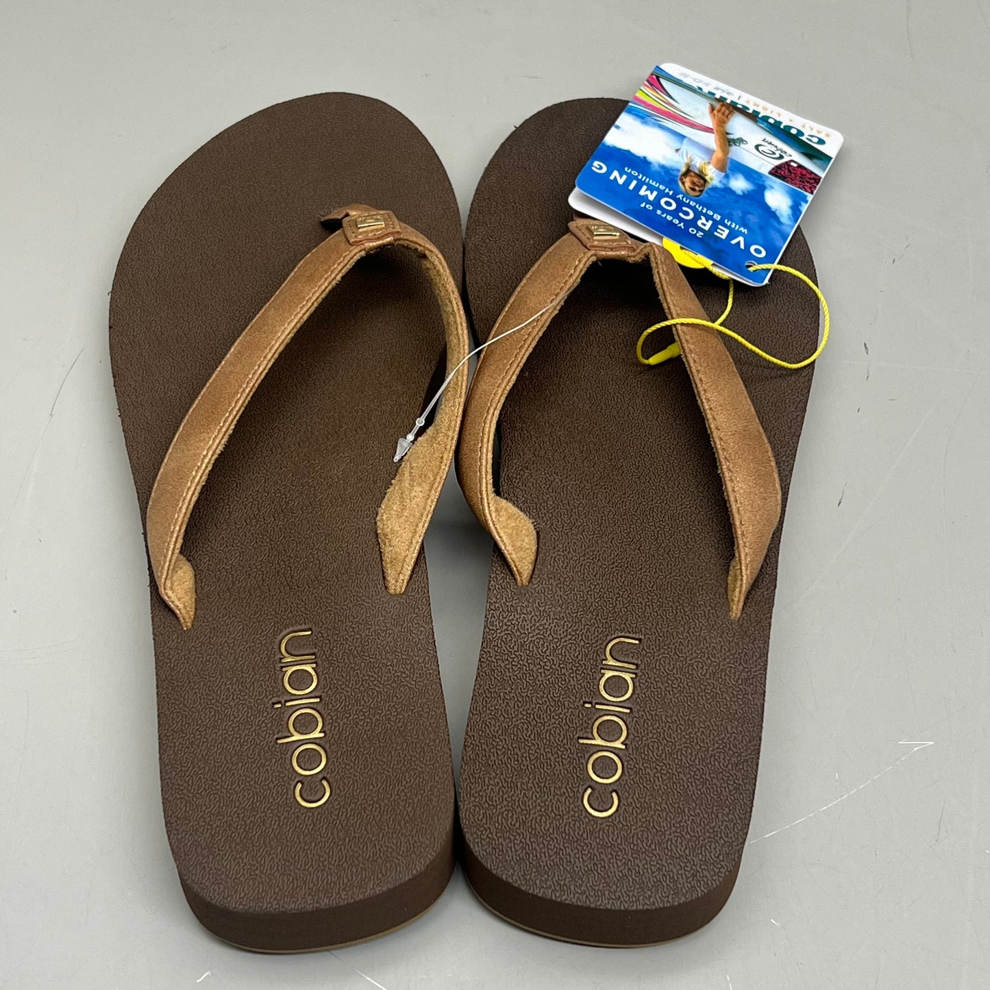 COBIAN Skinny Bounce Comfortable Synthetic Strap Women's Sz 9 Tan SKI25-230-09