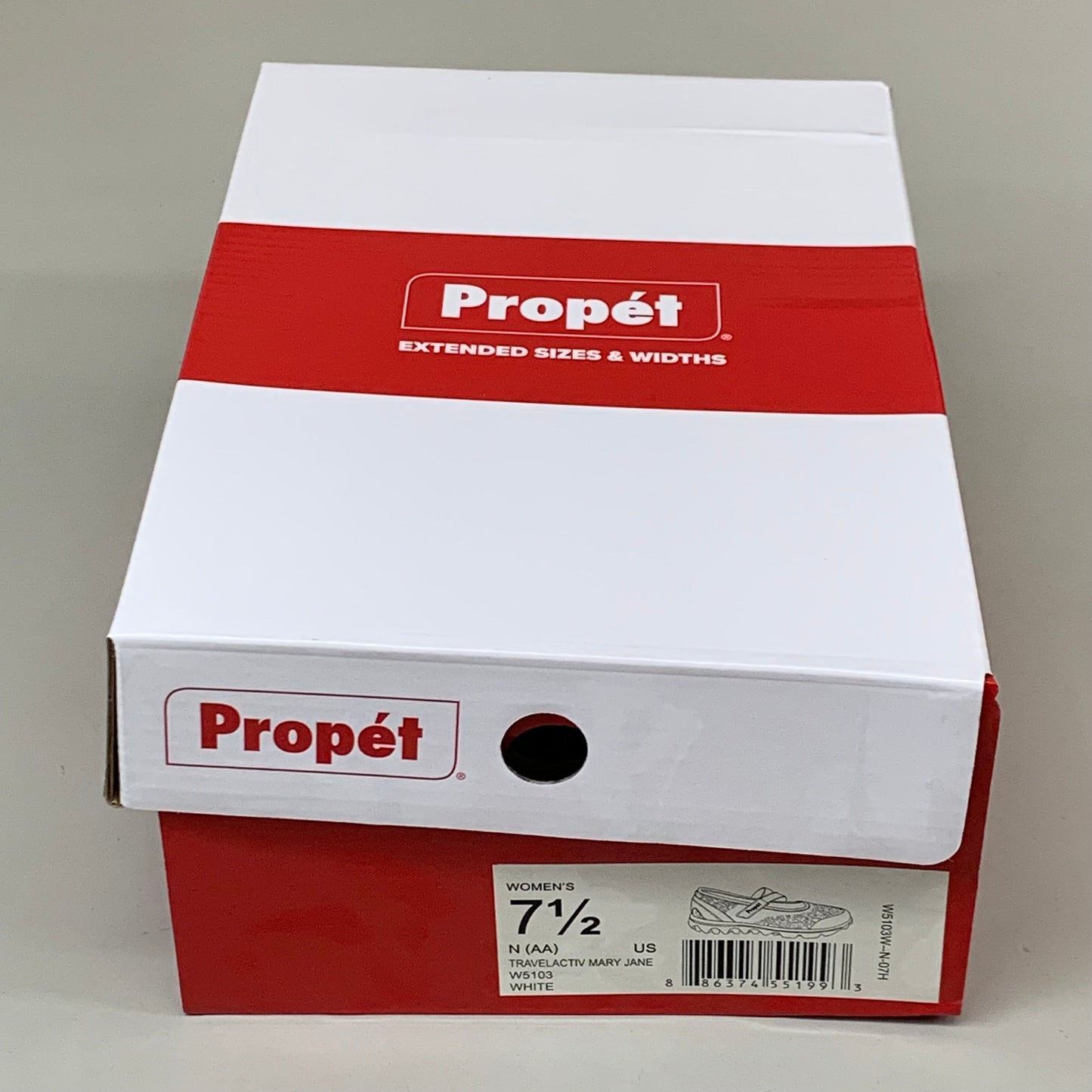 PROPET Travelactiv Mary Jane Shoes N(AA) Women's SZ 7.5 White W5103W-N-07H