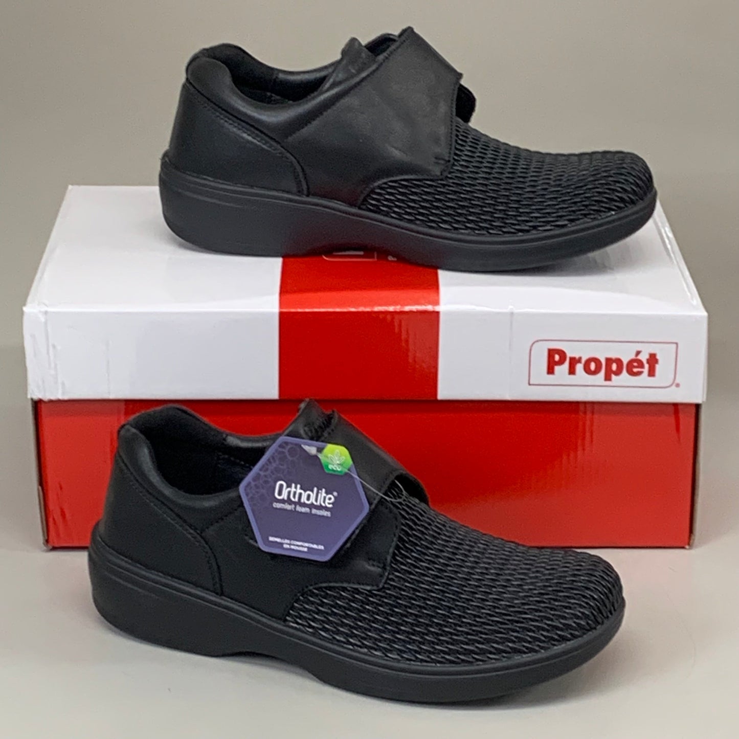 PROPET Olivia Casual Walking Shoes Women's SZ 9.5 Black WPRX25BW-09H