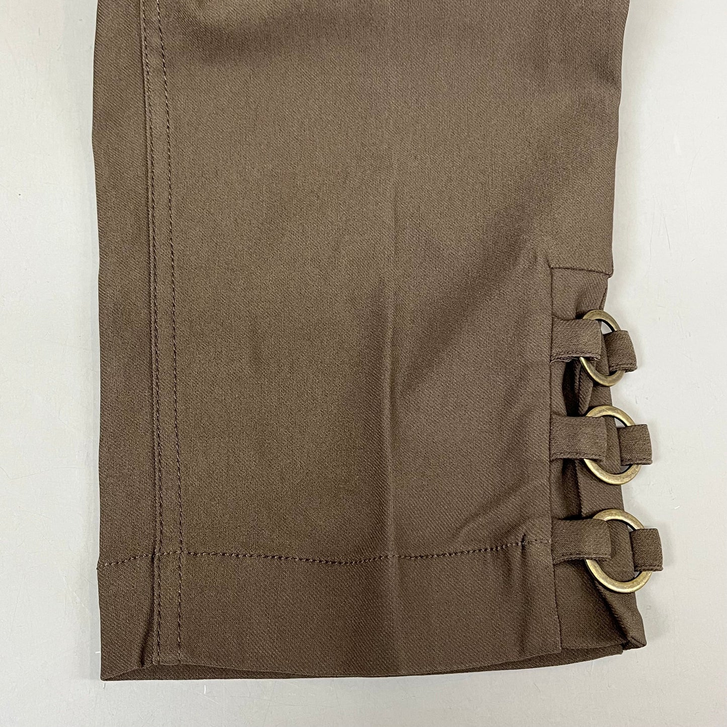 MULTIPLES Ankle Pants Petite Women's Sz 10P Truffle M33709PP