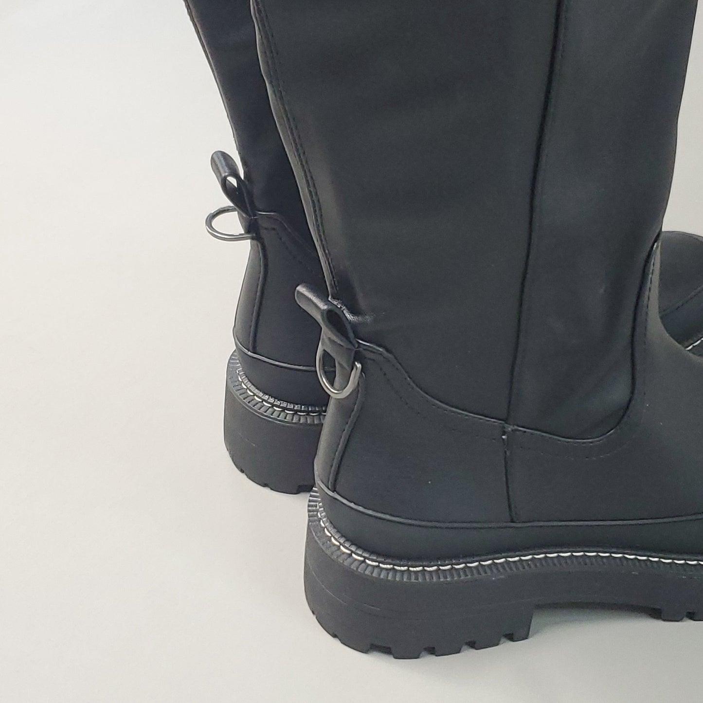 SAM EDELMAN Lerue Nappa Tall Leather Riding Boots Women's Sz 9.5 M Black H8522L1001 (New)