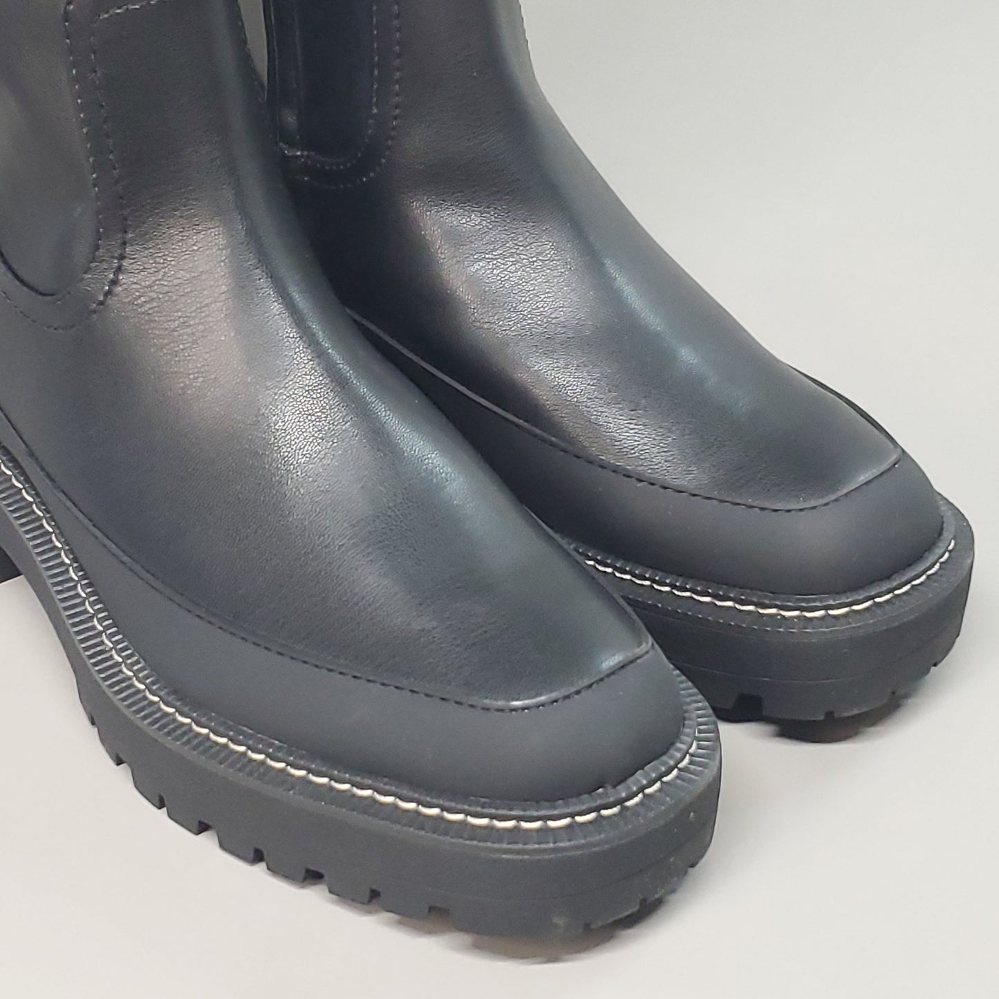 SAM EDELMAN Lerue Nappa Tall Leather Riding Boots Women's Sz 6.5 M Black H8522L1001 (New)