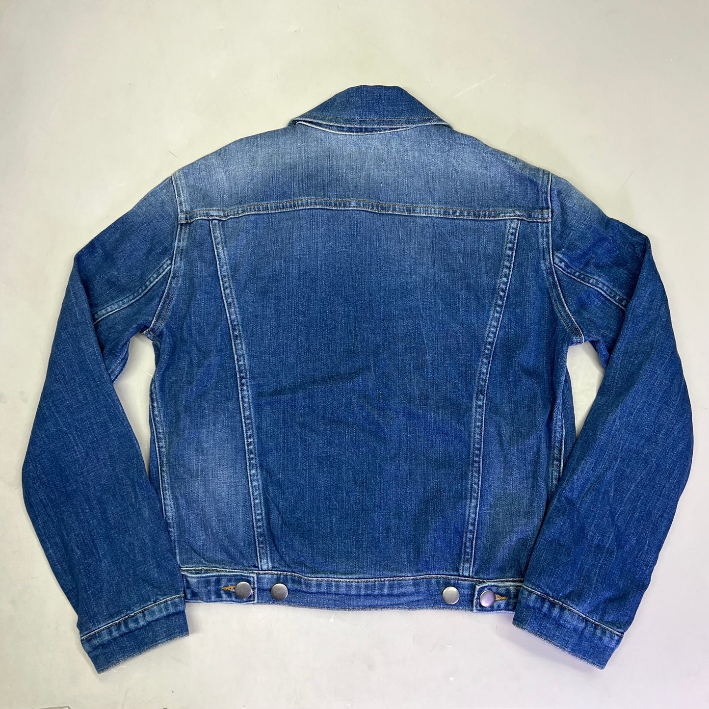 FRAME DENIM Button Cuffs Soft Jacket Women's Sz M Medium Blue Wash