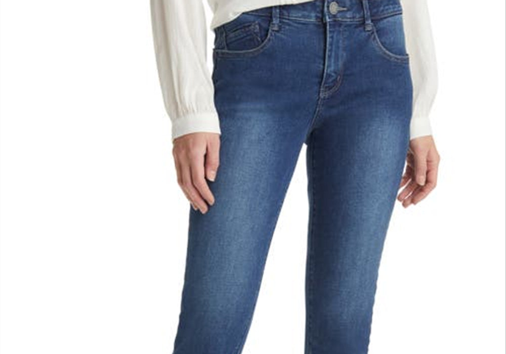 Wit & Wisdom 'Ab'solution Skinny Jeans, Mid Blue Vintage, Size 0