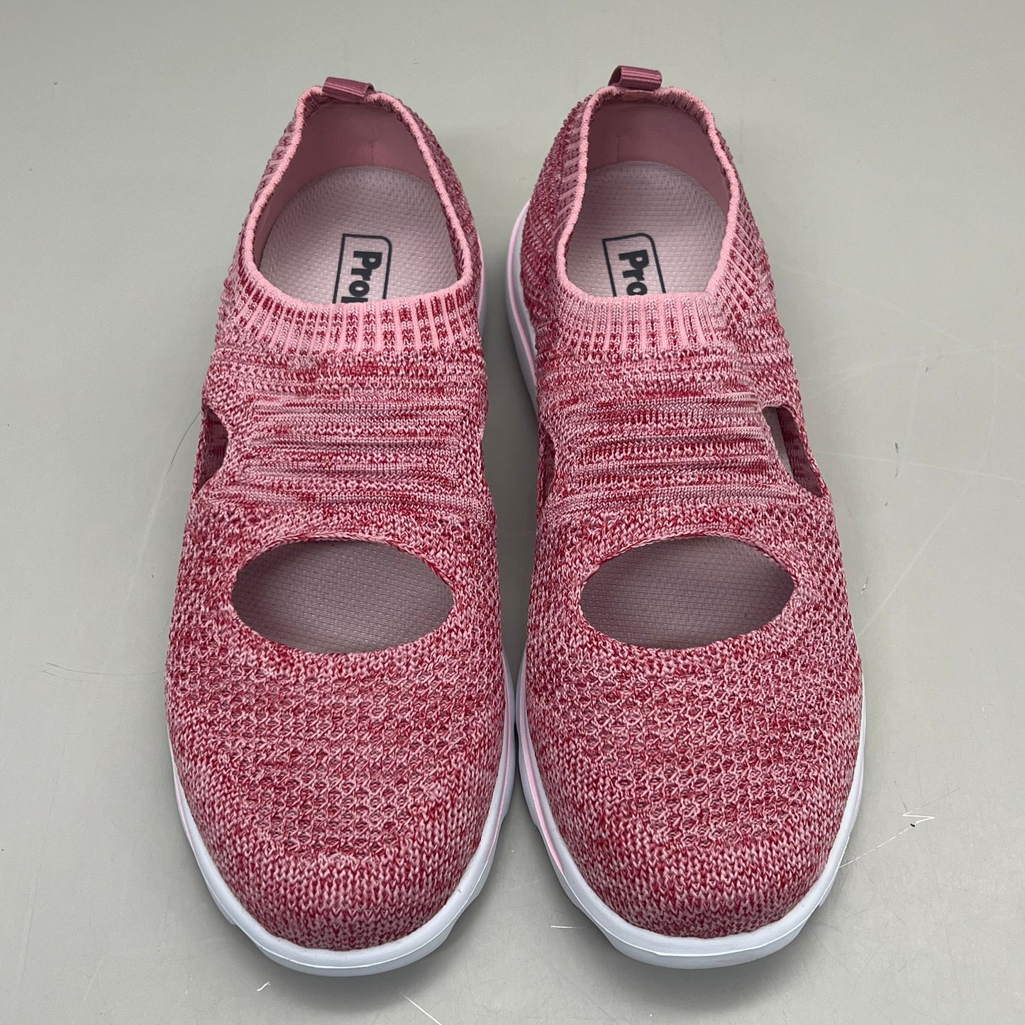 PROPET Travel Activ Avid Knit Shoe Women's Sz 12 Width M(B) Pink/Red WAT064M