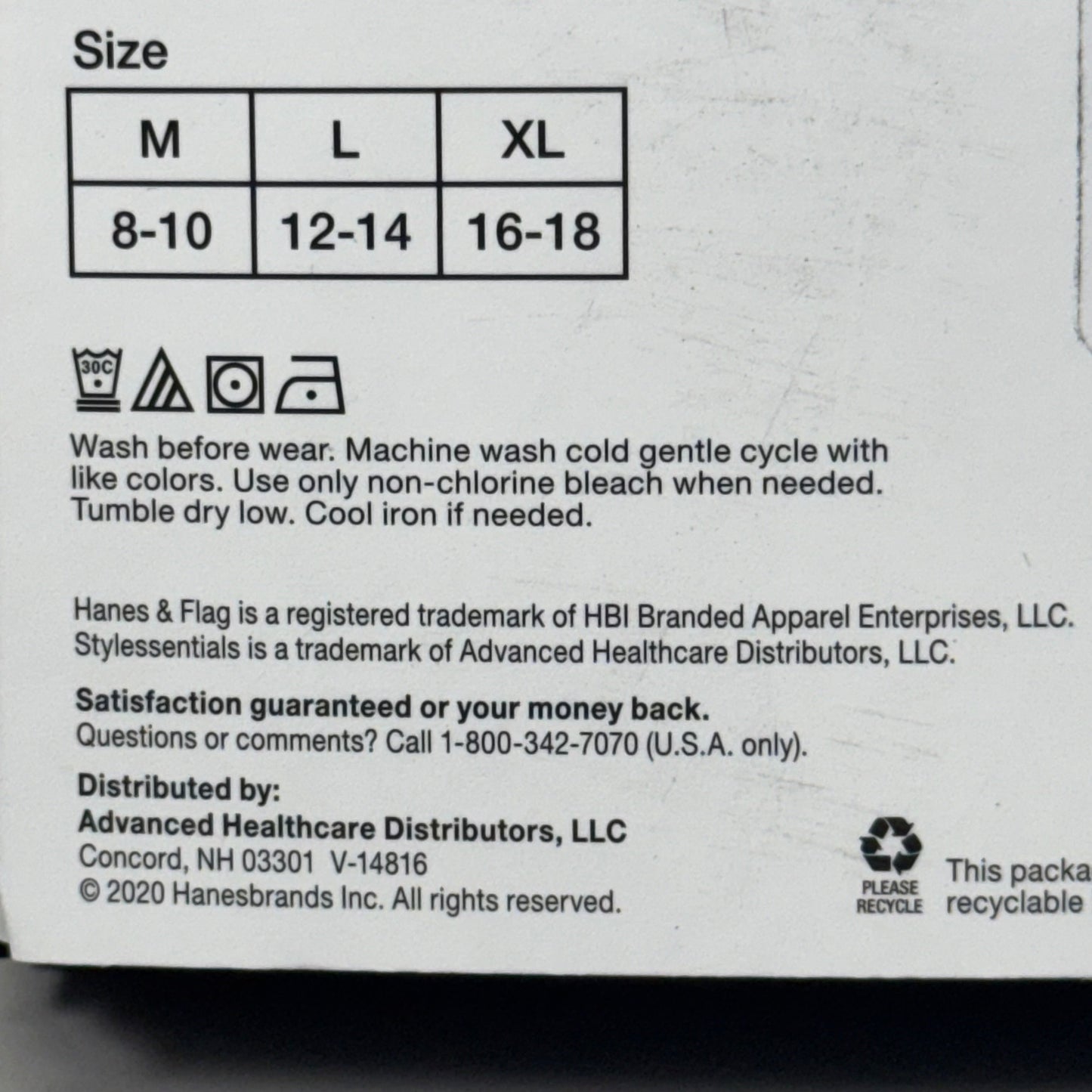 HANES (2 PACK) High Waist Shaper Leggings Cotton/Spandex Womens Sz M Black 441867