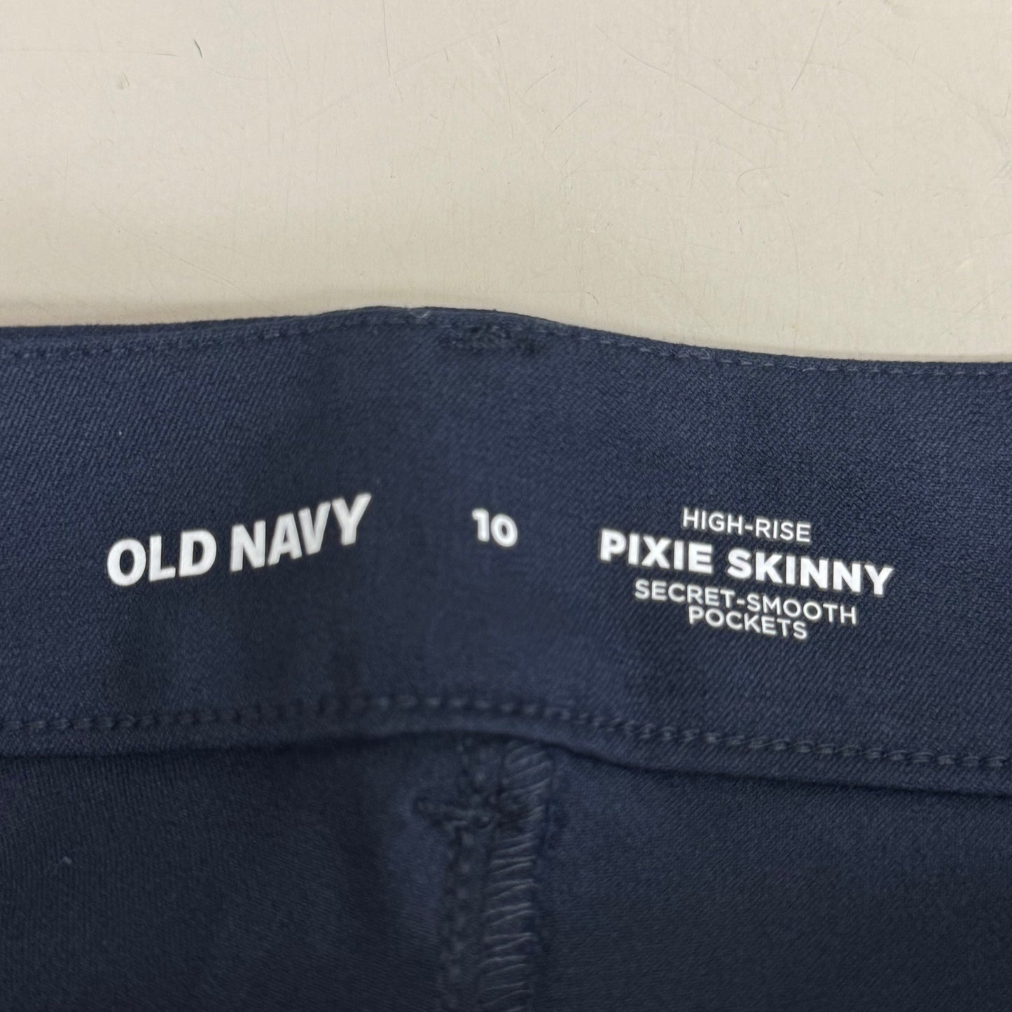 OLD NAVY High Waisted Pixie Skinny Ankle Pants Women's Sz 10 In The Navy 3139011958