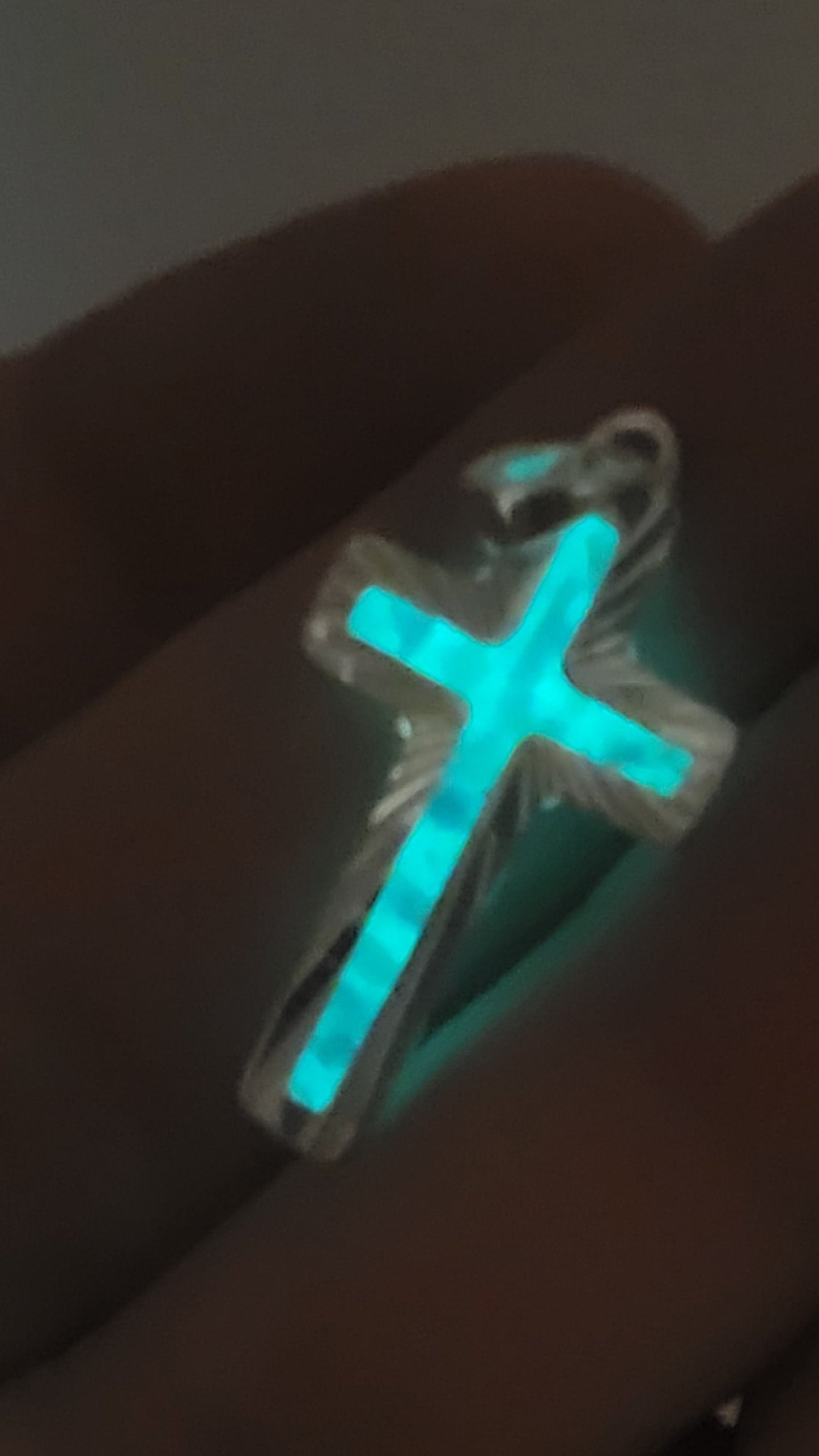 Sterling Silver Cross Pendant * Cremation Ash & Opals