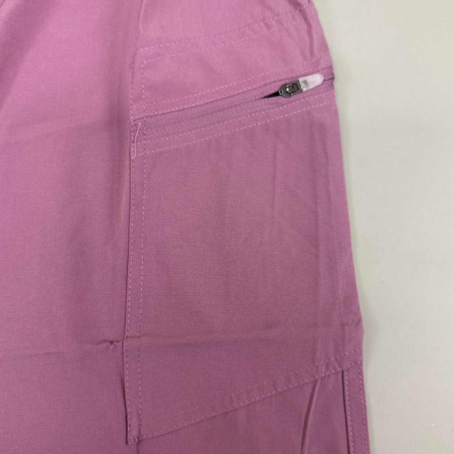 GREEN TOWN 4 Flex Scrubs Jumpsuit Cinch In Waist Women's Sz L Mauve GFX-023AST