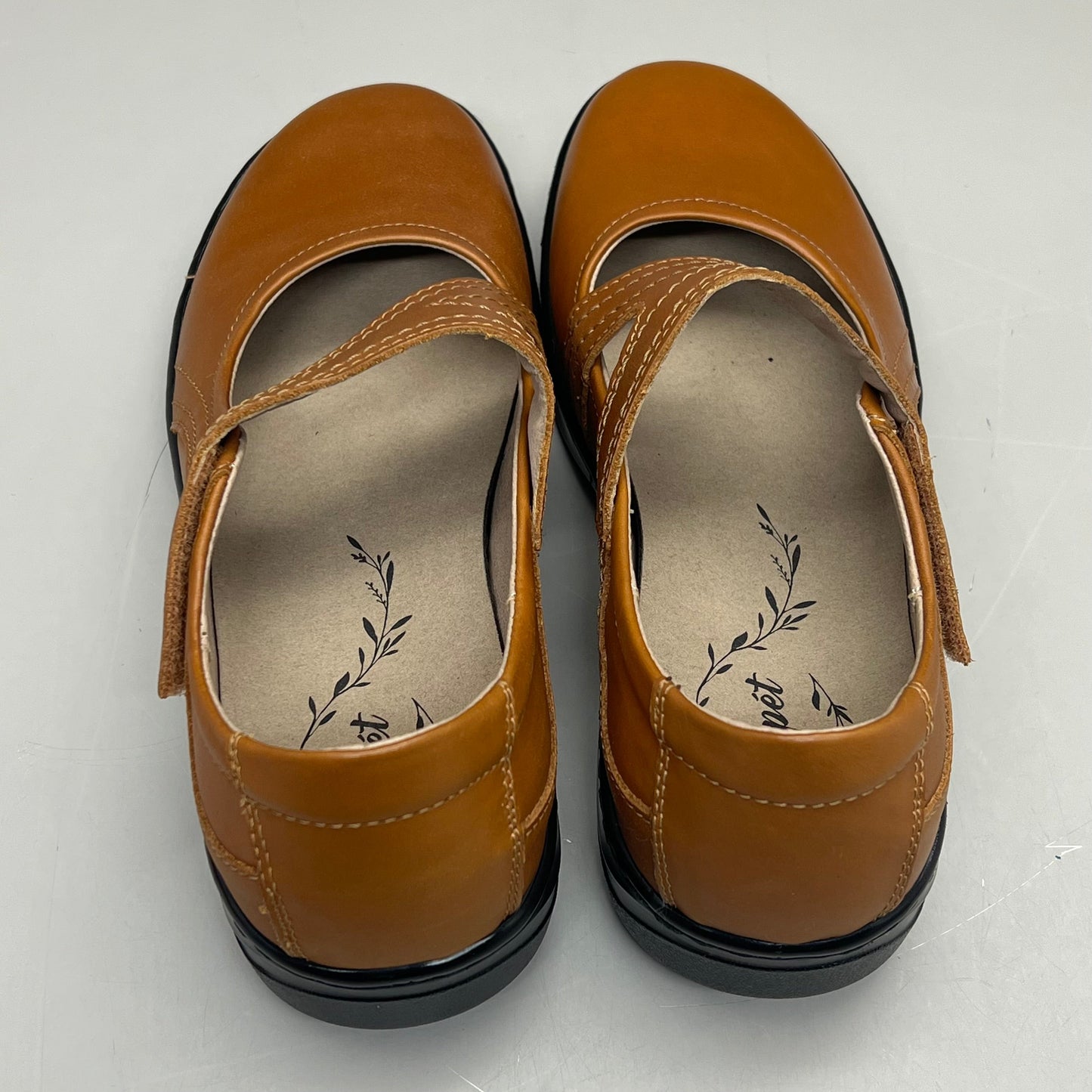 PROPET Golda Mary Jane Shoe Adjustable Lightweight Women's Sz 7 X(2E) Teak WCA053L