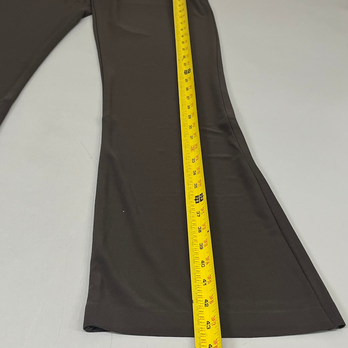 NORMA KAMALI Lightweight Slinky Jersey Fabric Boot Pant Women's Sz XS Chocolate