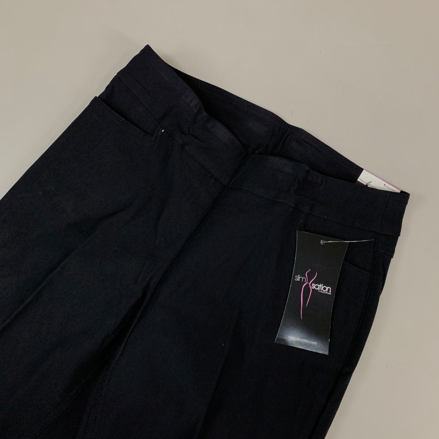 MULTIPLES Ankle Pant Petite Women's Sz 6 Black M30719PM
