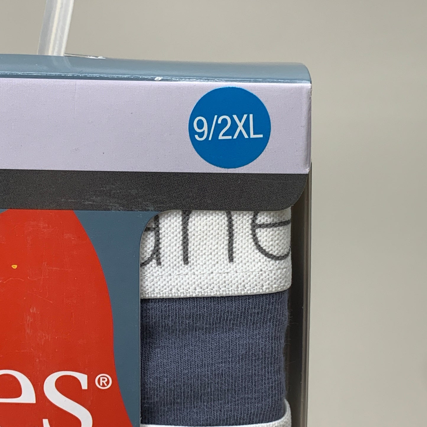 HANES 3 PACK!! Originals Women's Breathable Cotton Stretch Thongs Underwear Sz 9/2XLBlue/Buff/Pink 45OUBT