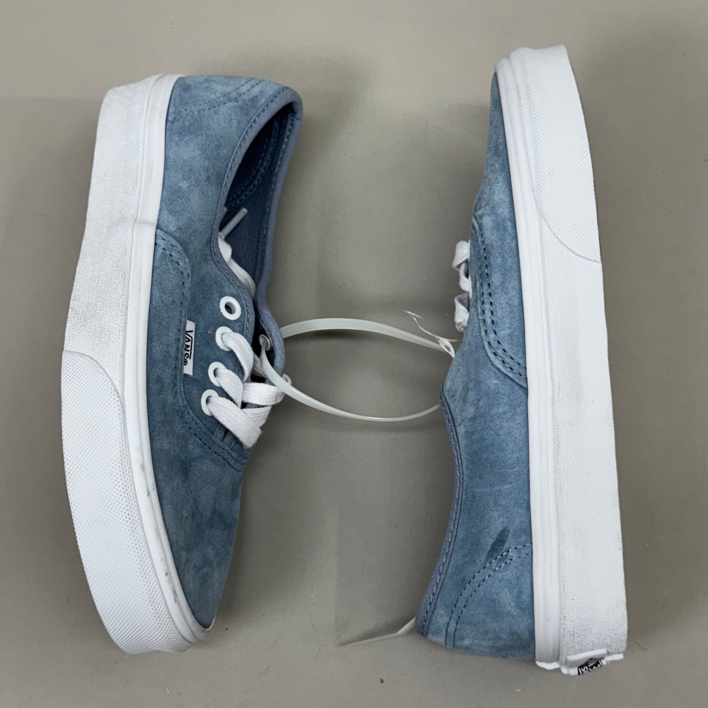 VANS Authentic Suede Casual Shoes Heiq Eco Dry Women's 5.5 Men's 4.0 Ashley Blue