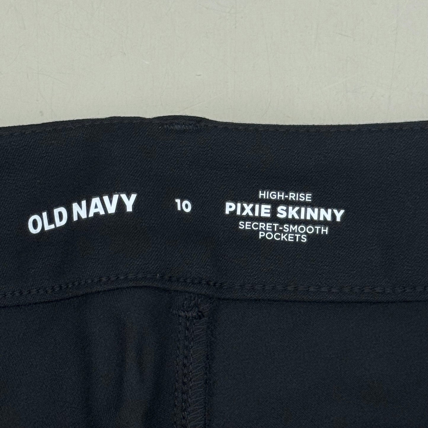 OLD NAVY High Waisted Pixie Skinny Ankle Pants Women's Sz 10 Black 3139011958