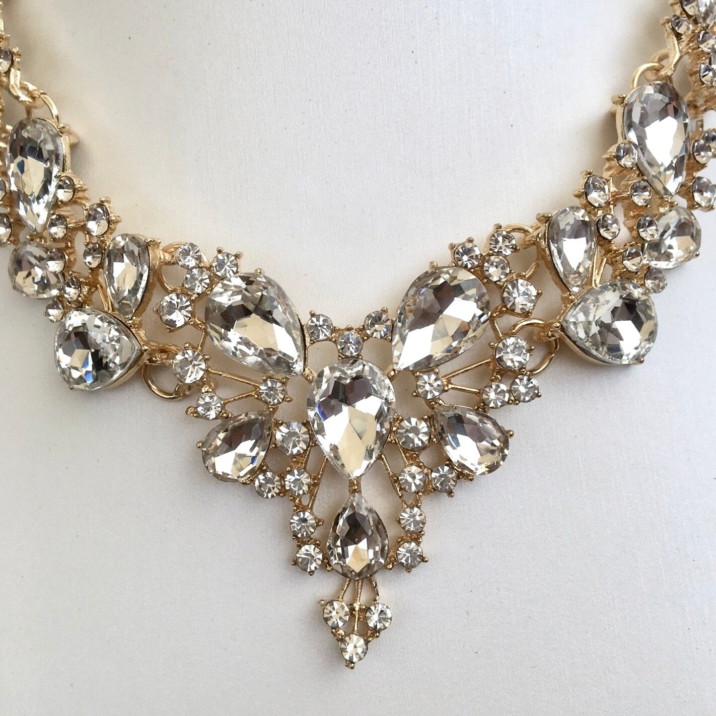 Pamela - Bridal 3-Piece Jewelry Set With Tiara - Available in Gold and Silver