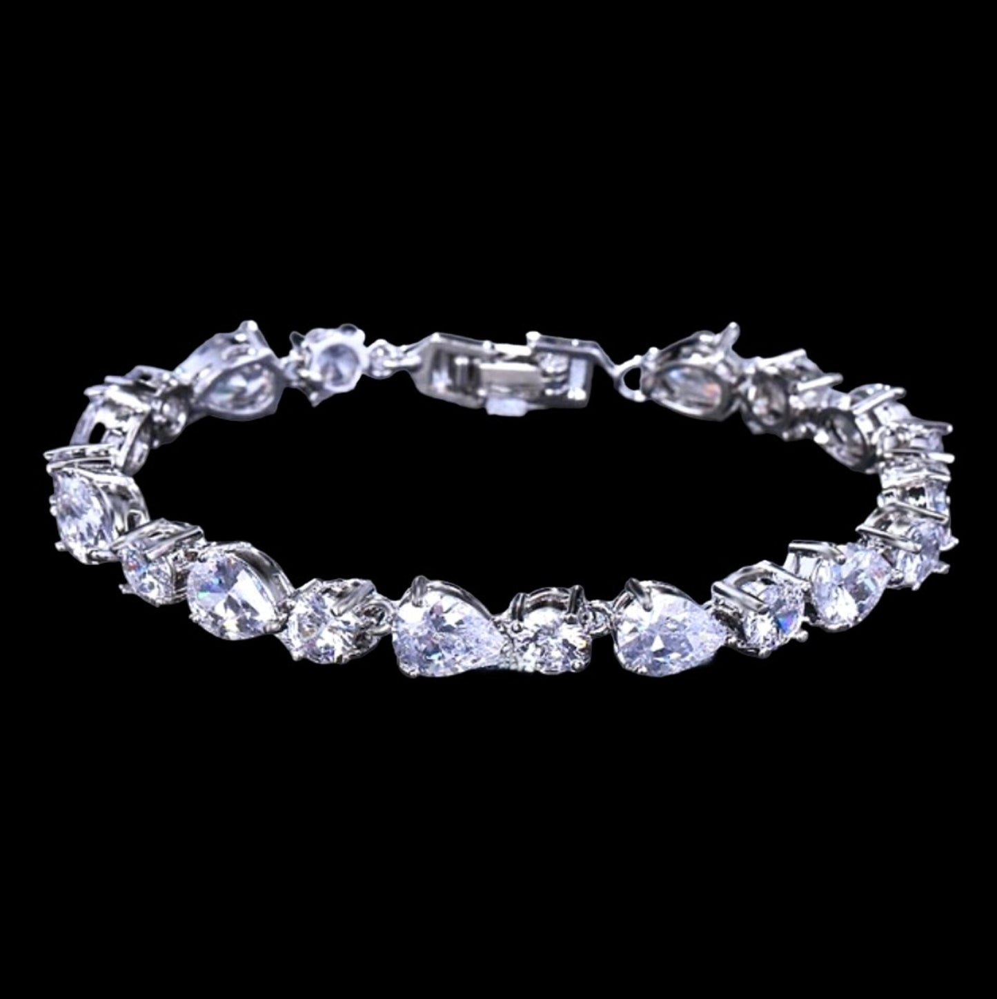 Colette - 3-Piece Cubic Zirconia Bridal Jewelry Set - Available in Silver, Rose Gold and Yellow Gold