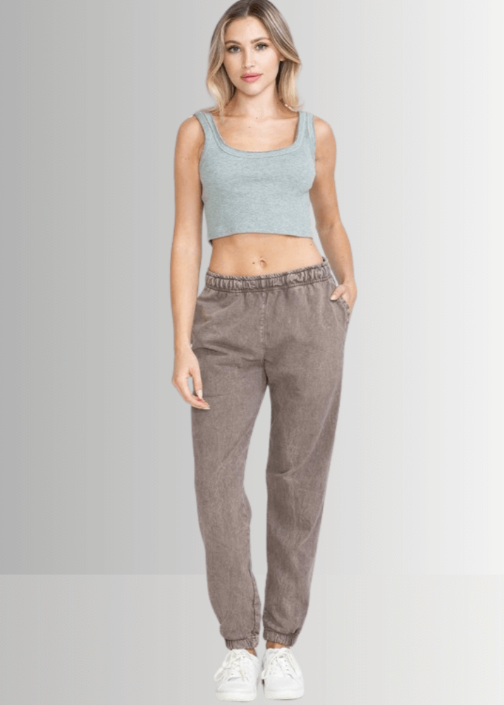 All Day French Terry Pocket Joggers Desert Taupe