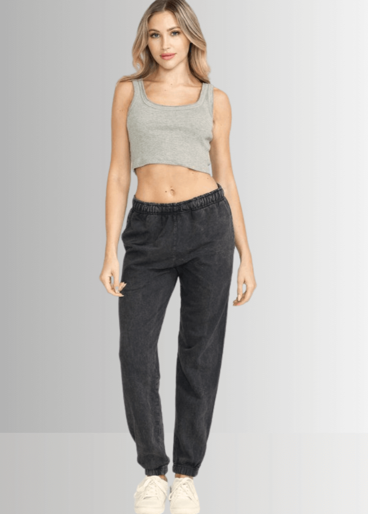 All Day French Terry Pocket Joggers Dark Ash Grey