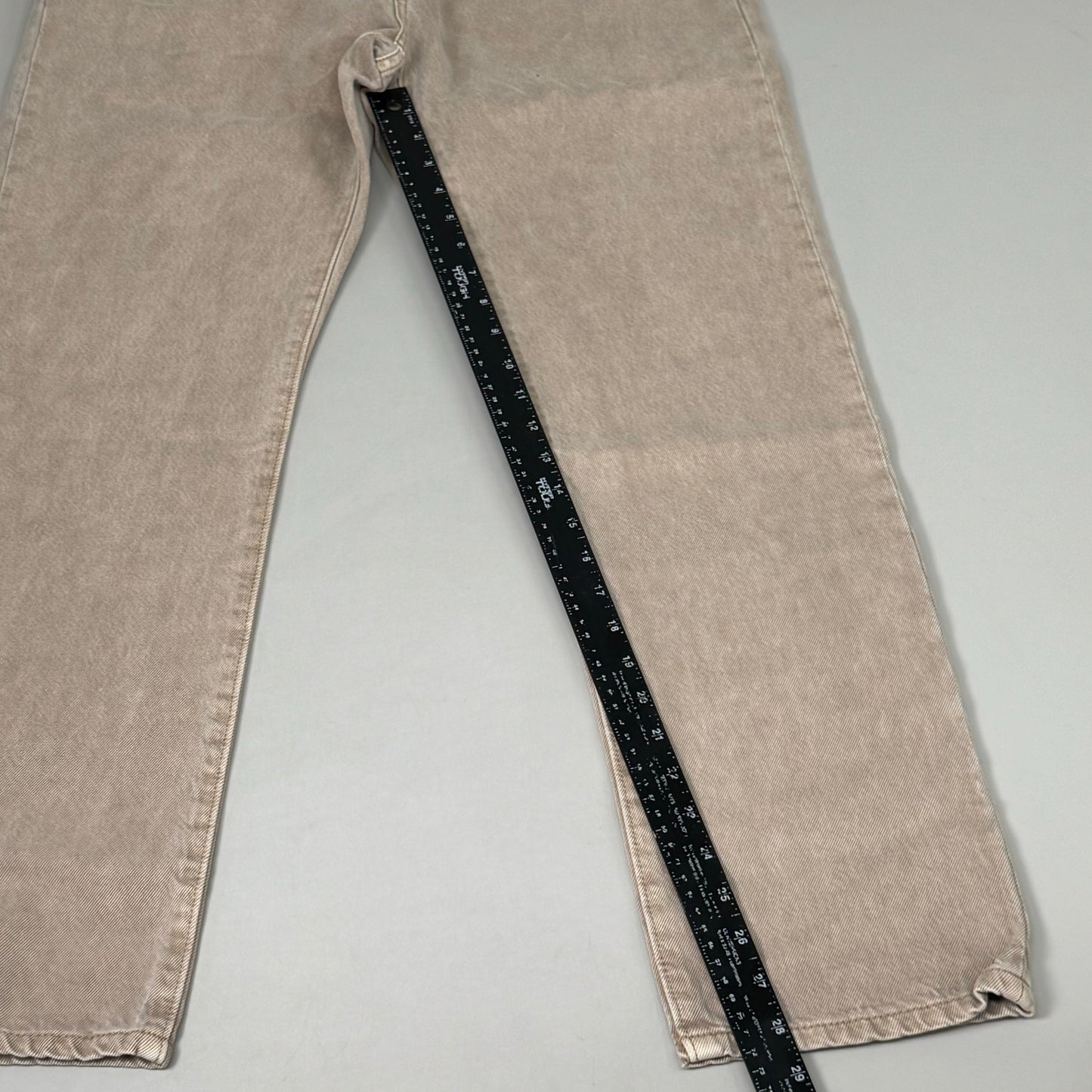 LEVIS 501 Original High Rise Straight Leg Jeans Women's Sz 32x30 Tan 125010525