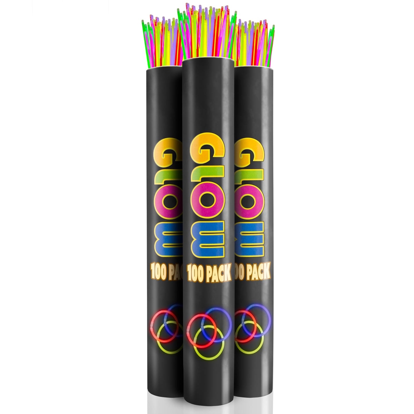 22 In. Neon Glow Necklaces With Assorted Colors | 300 Pack