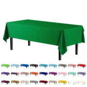 Premium Emerald Green Plastic Table Cover