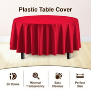 Premium Peach Plastic Table Cover
