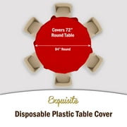 Premium Peach Plastic Table Cover