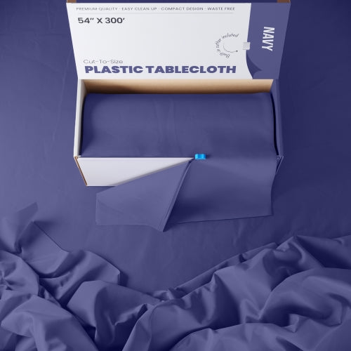 54 In. x 300 Ft. Cut To Size Table Roll | Navy
