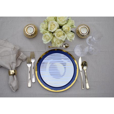 Exquisite Classic Gold Plastic Forks | 20 Count