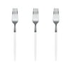 Trendables Forks White/Gold | 120 Count