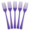 Heavy Duty Purple Plastic Forks | 50 Count