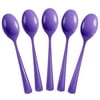 Heavy Duty Purple Plastic Spoons | 50 Count