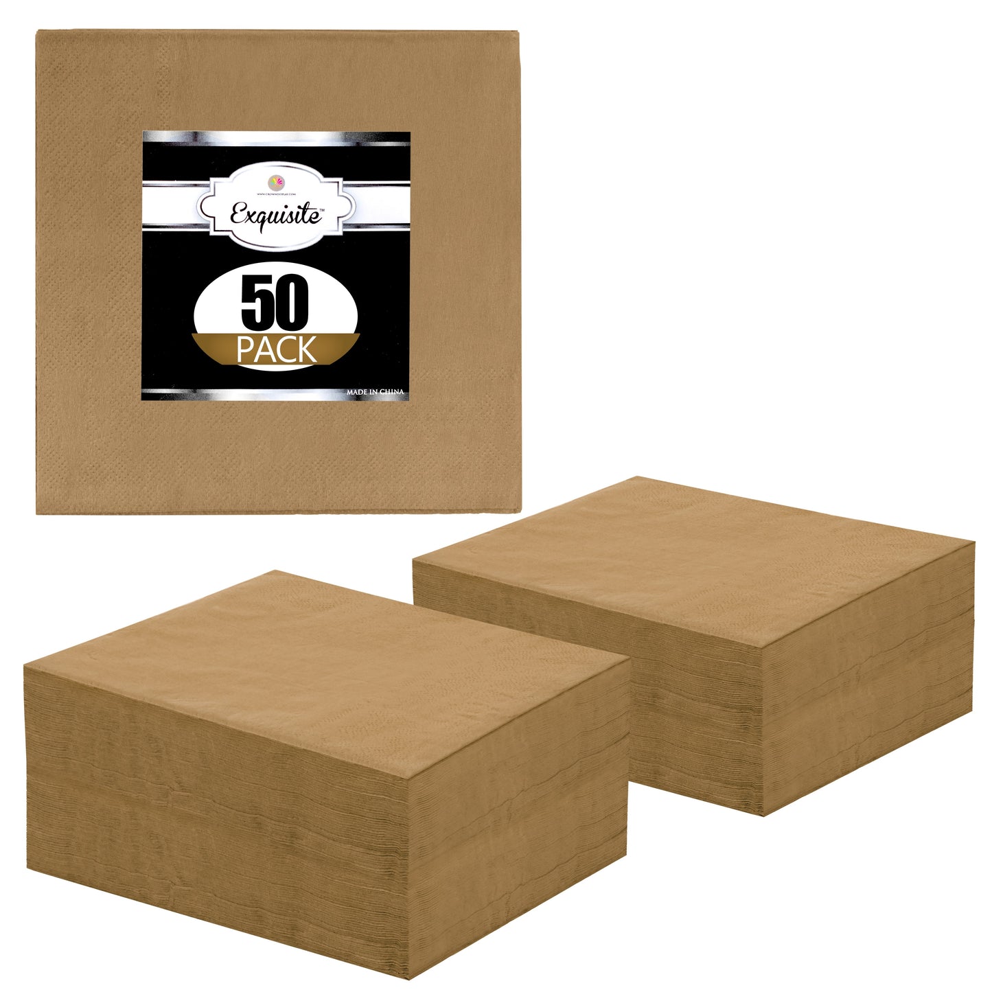 Gold Luncheon Napkins | 50 Count