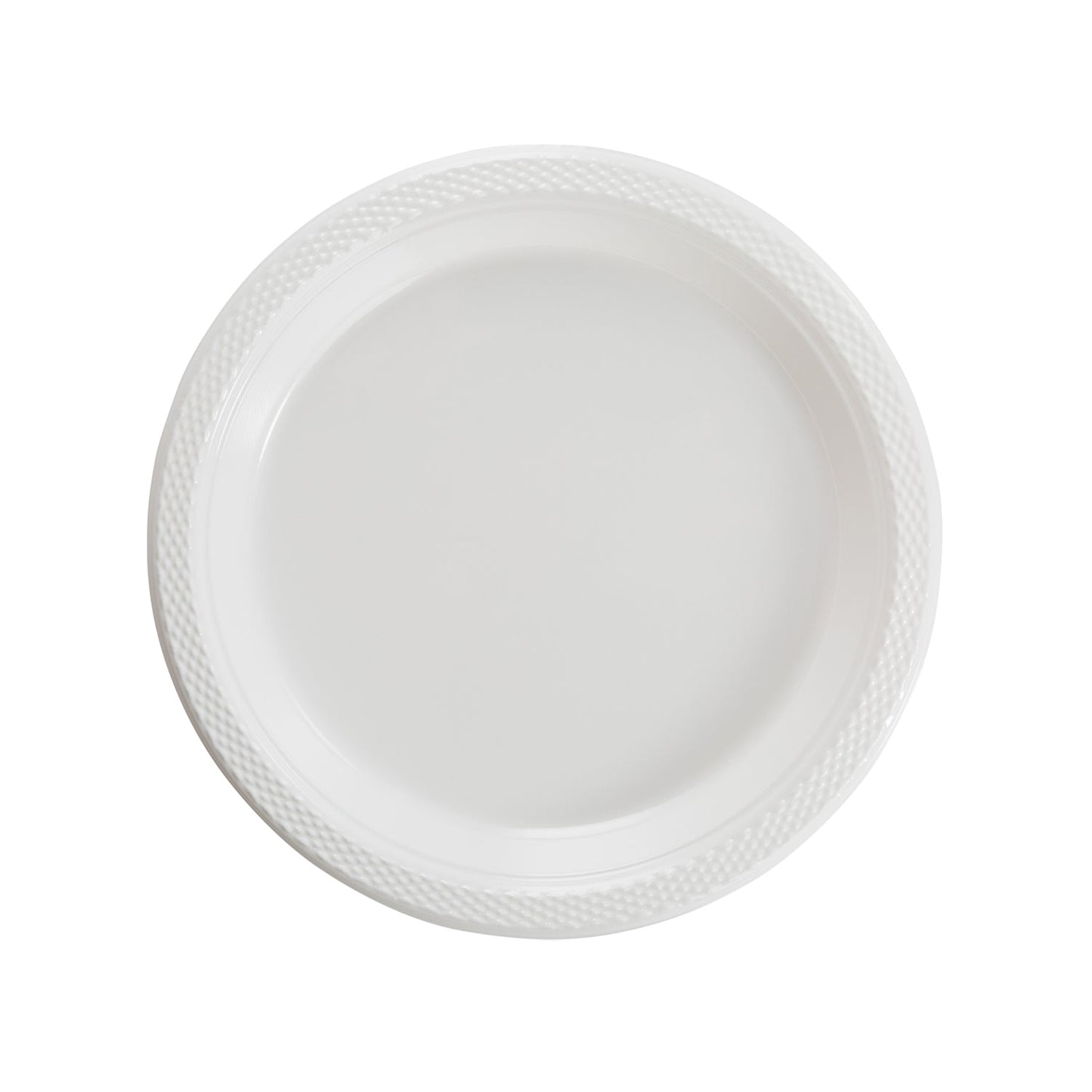 7 In. White Plastic Plates | 8 Count