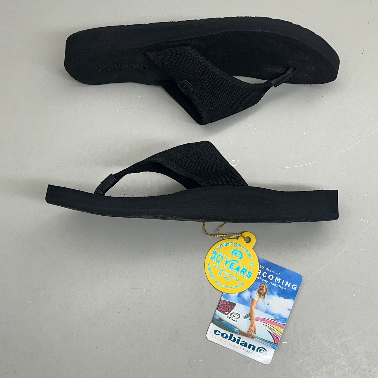 COBIAN Bermuda Bounce Sporty Style EVA Outsole Sandals Women's Sz 10, EU 41 Black BEB24-001-10