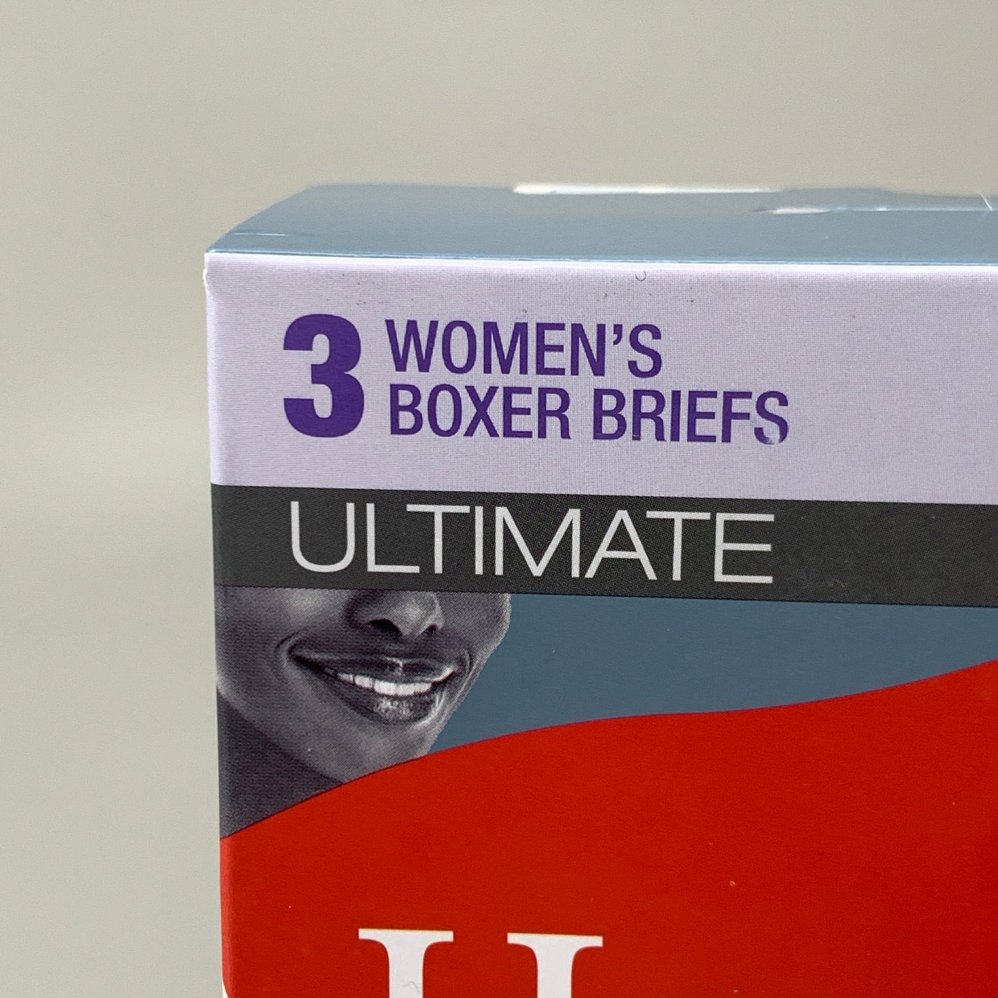 HANES 3 PACK! Originals Women's Breathable Cotton Boxer Briefs Underwear Sz M Blue/Buff/Pink 45OUBB