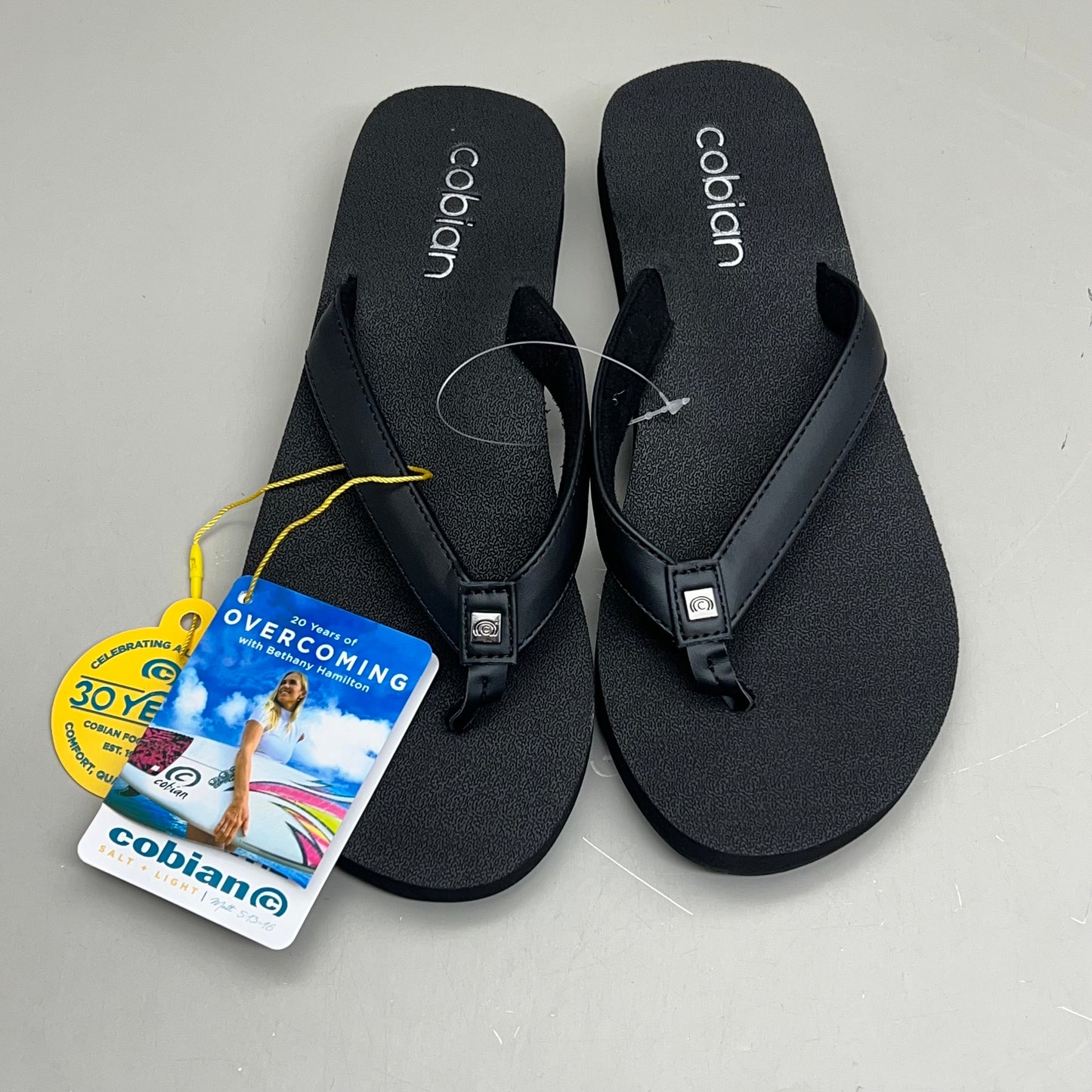 COBIAN Skinny Bounce Comfortable Synthetic Strap Women's Sz 8 Black SKI25-001-08