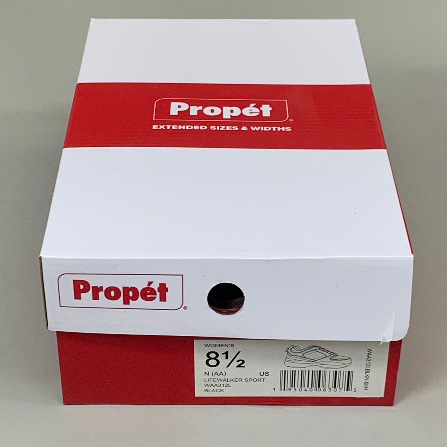 PROPET Lifewalker Sport Lace-up Shoes Women's SZ 8.5 Black WAA312LBLKN-08H