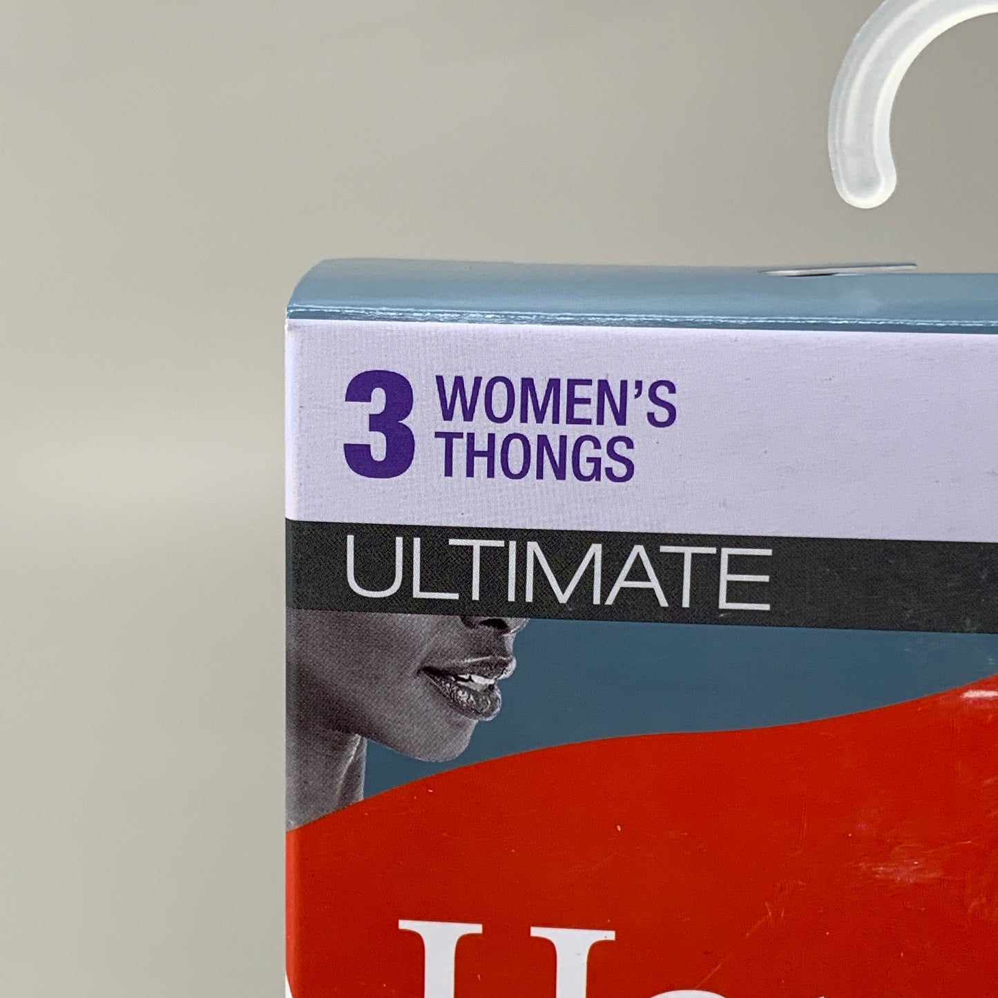 HANES 3 PACK!! Originals Women's Breathable Cotton Stretch Thongs Underwear Sz 9/2XLBlue/Buff/Pink 45OUBT