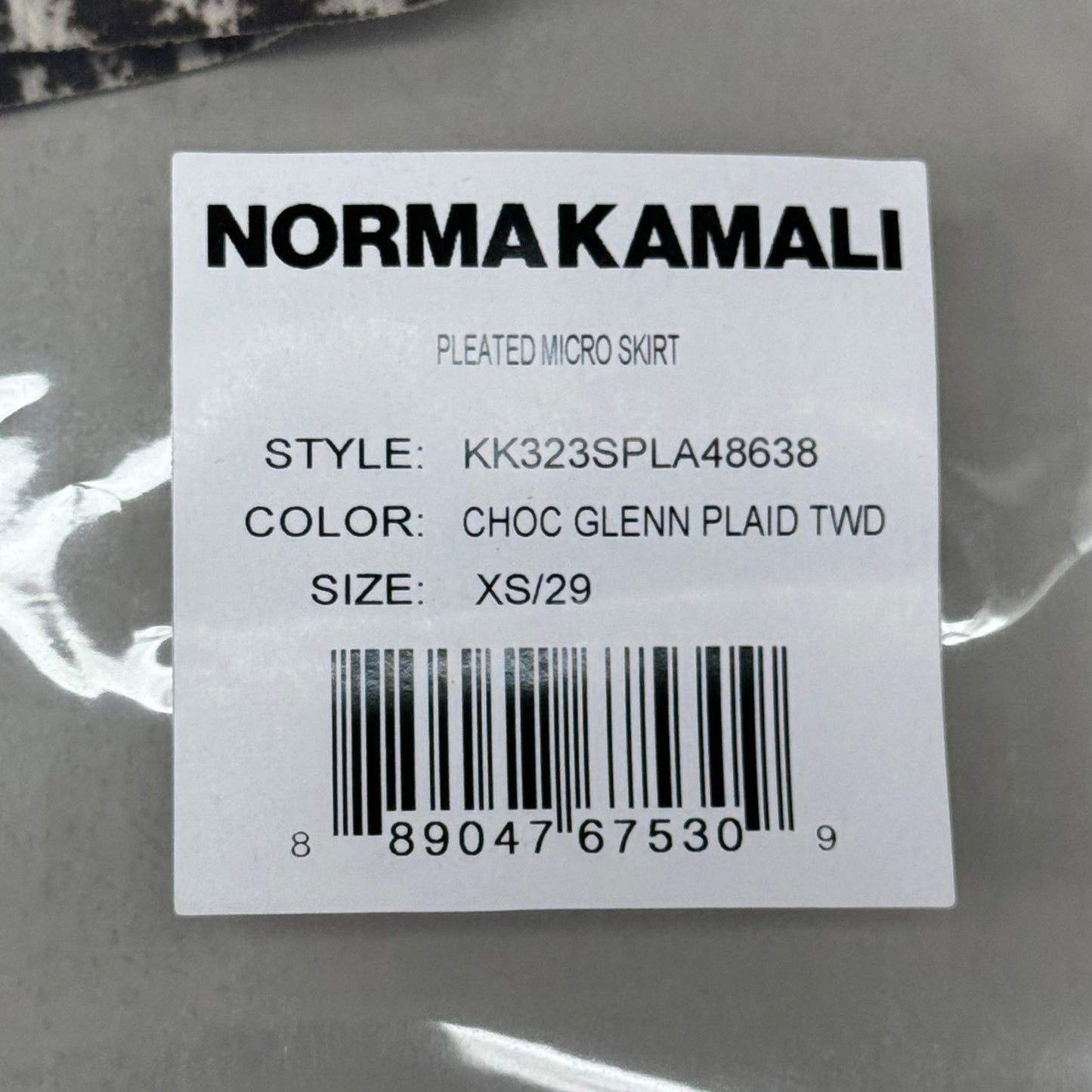 NORMA KAMALI Silky Jersey Pleated Micro Skirt Unlined Women's Sz S/32 Chocolate