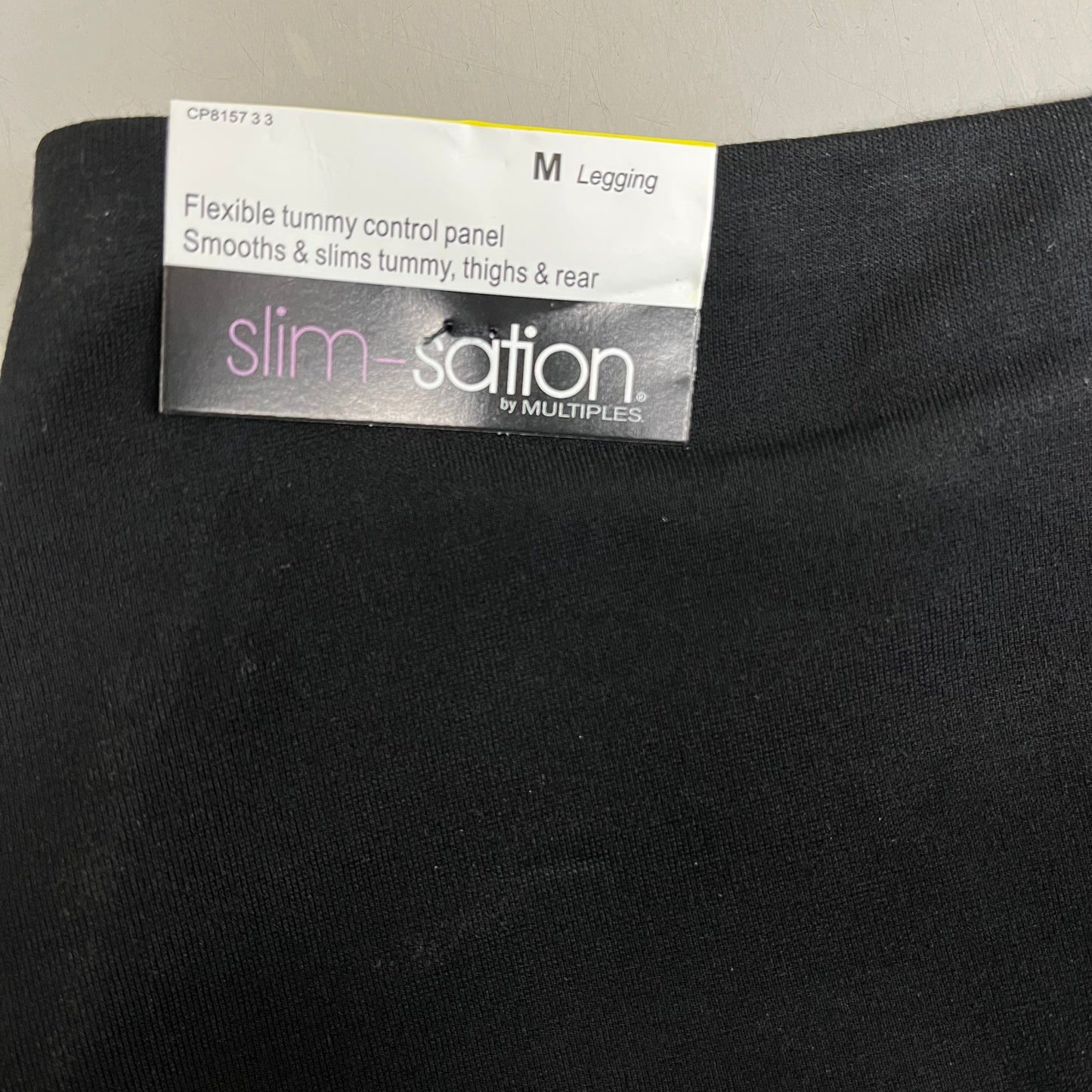 MULTIPLES Legging Petite Women's Sz M Black M9031P