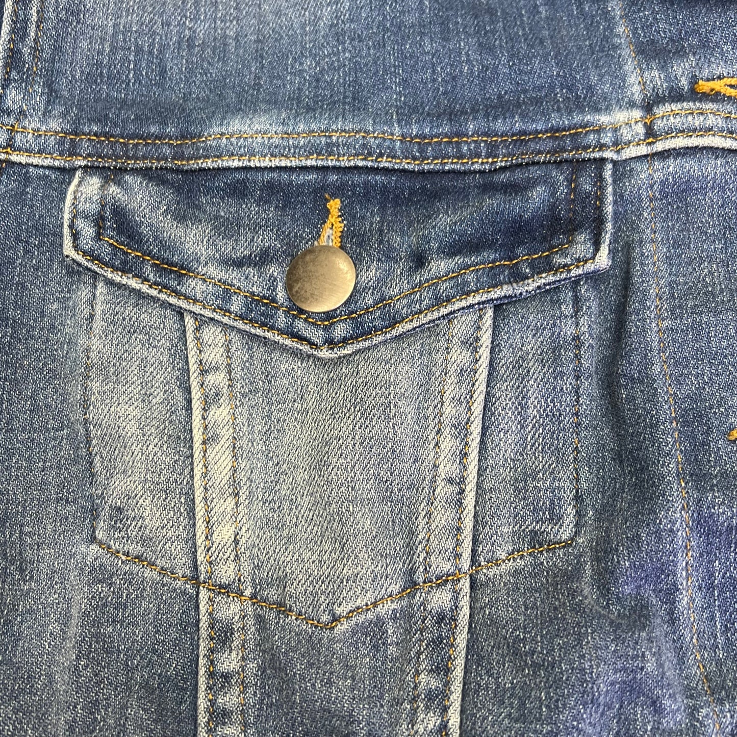 FRAME DENIM Button Cuffs Soft Jacket Women's Sz M Medium Blue Wash