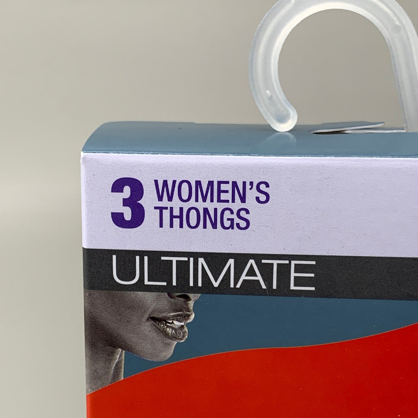 HANES 3 PACK!! Originals Women's Breathable Cotton Stretch Thongs Underwear Sz 5/S Blue/Buff/Pink 45OUBT