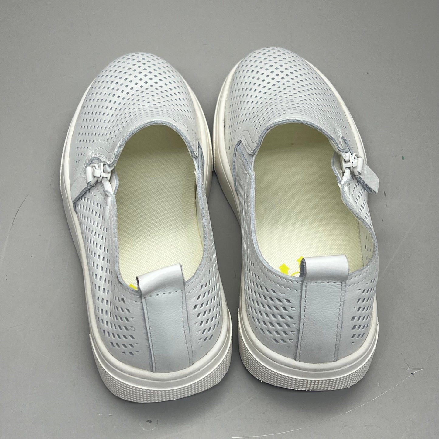 PROPET Kate Side Zip Leather Breathing Open Cell Women's Sz 6 White WCX015L