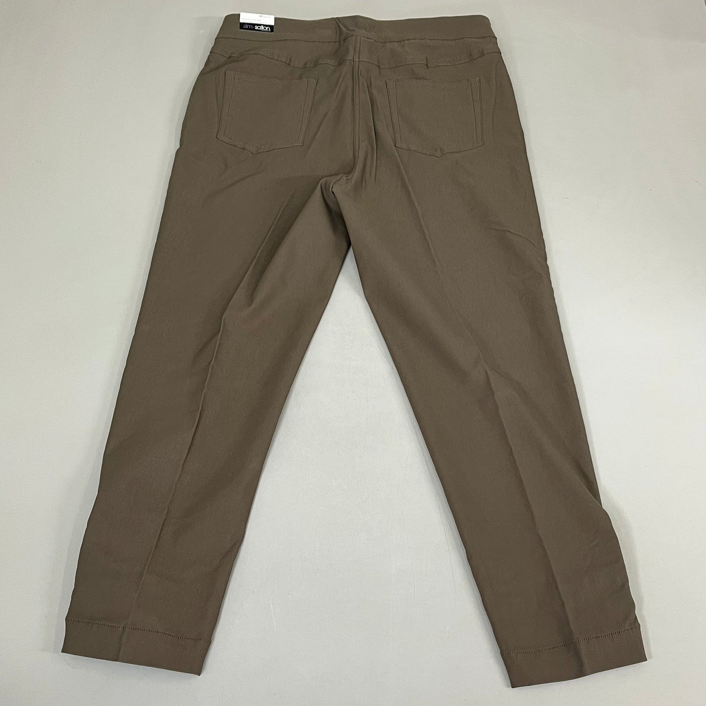 MULTIPLES Ankle Pants Petite Women's Sz 10P Truffle M33709PP