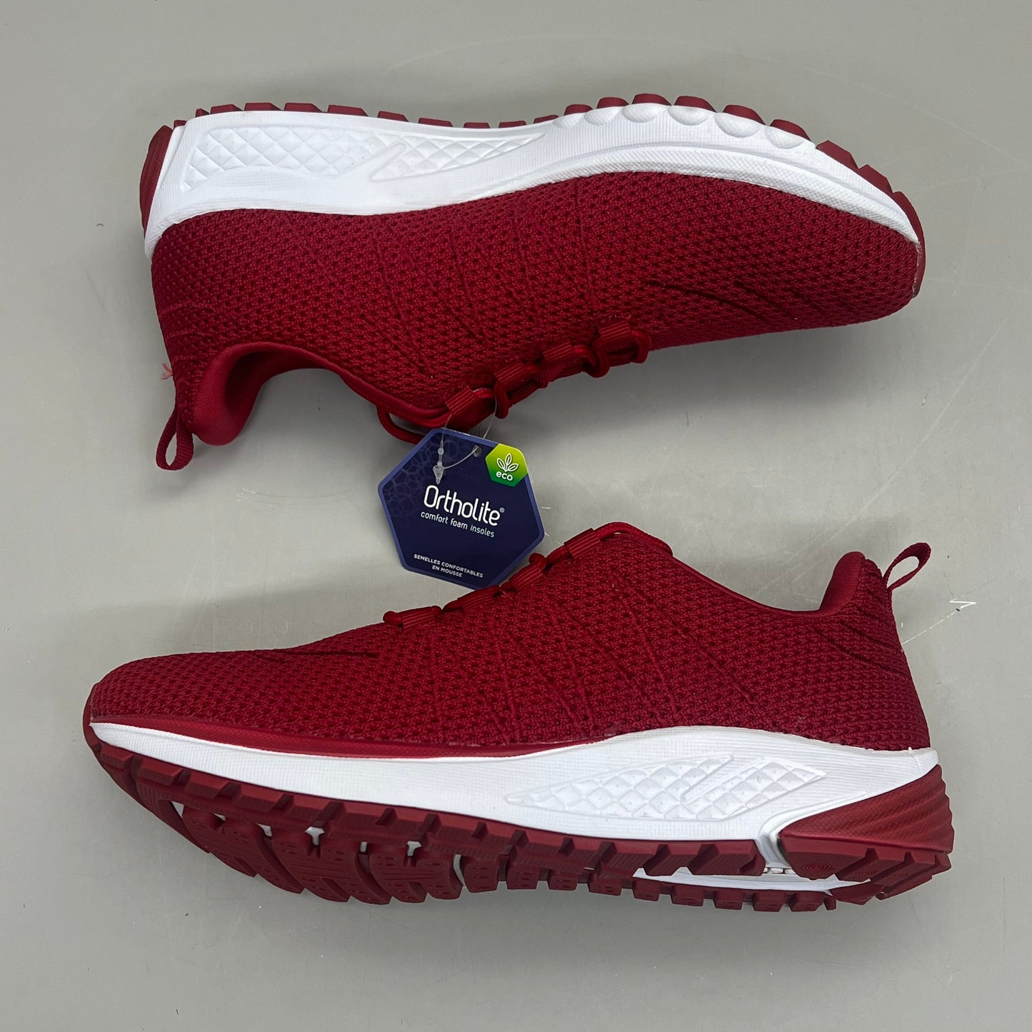 PROPET Tour Knit Double Insoles Ortholite Shoes Women Sz 8.5 W(D) Red WAA112M